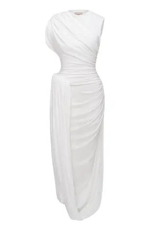 Платье с буфом