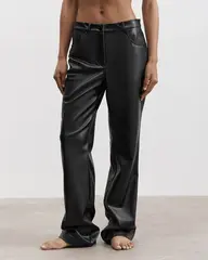 Брюки из экокожи