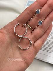 Основа для колец серебристая