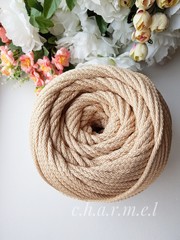 Creme brulee Polyester cord 5 mm
