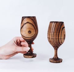 Набор бокалов для вина из дерева «Сибирский вяз», фото 2