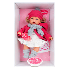 Munecas Antonio Juan Кукла Солидад в коралловом, озвученная (мама, папа, смех)., 27 см (12033)