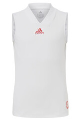 Футболка для девочки Adidas Q3 Match Tank - white/scarlet