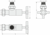 Сунержа 07-1408-1234 Вентиль угловой (крест) G 1/2" НР х G 3/4" НГ (Шлифованная сталь)