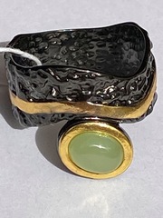 Скифы-нефрит(кольцо из серебра)