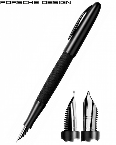 Ручка перьевая Pelikan Porsche Design Tec Flex P3110 Matt Black Chrome (PD920876)