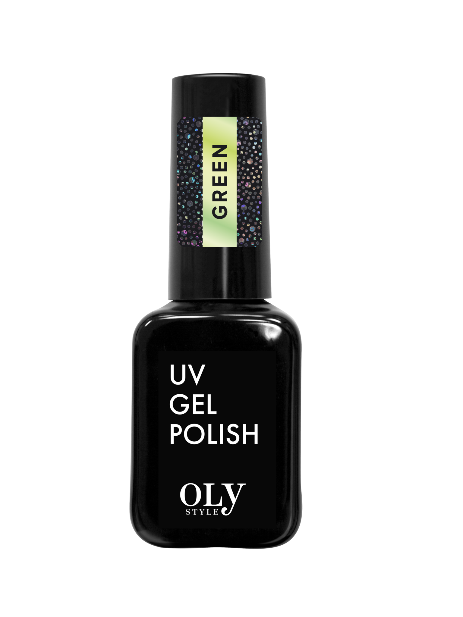 OLYSTYLE Топовое покрытие без липкого слоя Glitter Top Coat тон 04 green