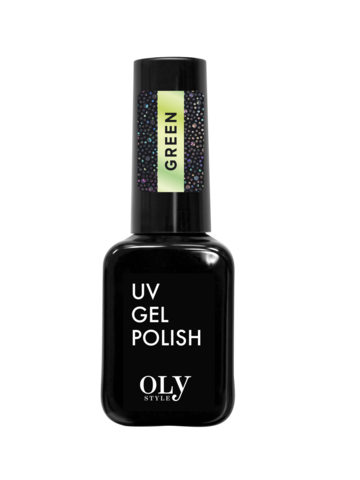 OLYSTYLE Топовое покрытие без липкого слоя Glitter Top Coat тон 04 green