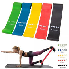 Rezin band \ Жгут спортивный резиновый \ Resistive Exercise Bands 5 rəng