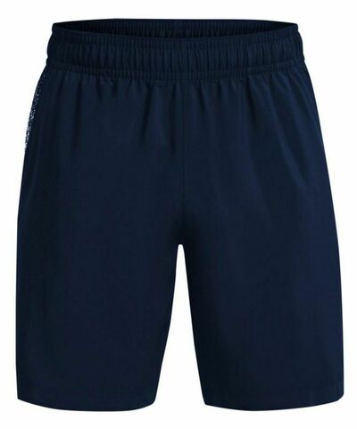 Детские теннисные шорты Under Armour Boys' UA Woven Graphic Shorts - midnight navy/white