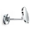 Decor Walther 0125600 Decor Walther Round Just Look WR Косметическое зеркало 21.5см, подвесное, увел. 5x, подсветка LED на аккумуляторе, цвет: хром