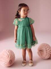 Платье для девочки Next E08-057, Зеленый