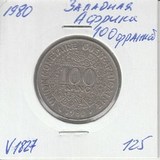 V1827 1980 Западная Африка 100 франков