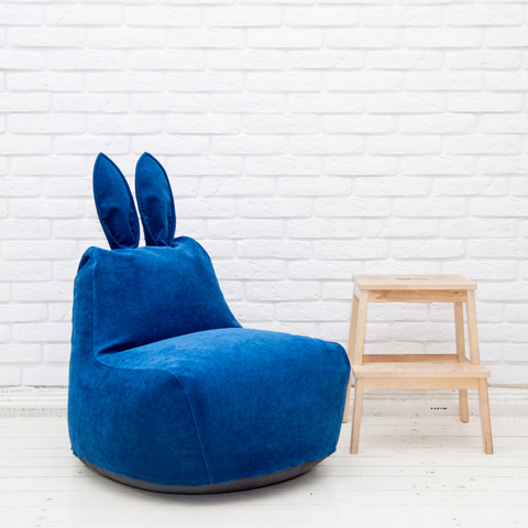 Кролик S  микровельвет (синий)