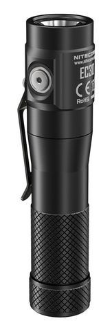 Фонарь ручной Nitecore EC30 черный лам.:светодиод. 18650x1 (18043)