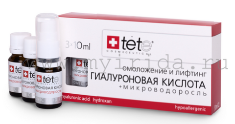 Гиалуроновая кислота с микроводорослями /Hyaluronic acid + Algae Extract/  Tete (Швейцария)