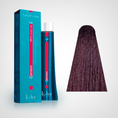 Крем-краска для волос с протеинами шелка 6.69 (6BR) Красный шоколадный GENEZA Le Cher Professional 100 мл