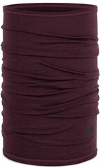 Тонкий шерстяной шарф-труба Buff Merino Lightweight Solid Garnet