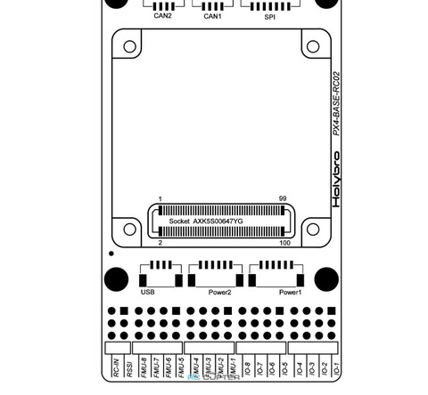 Полётный контроллер Holybro Pix32 v5 + v5 base + PM02