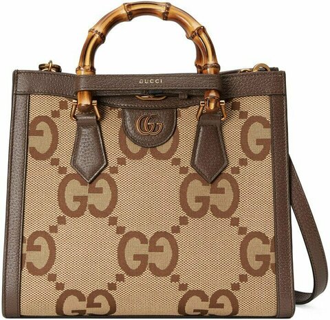 Маленькая сумка-тоут Gucci Diana Jumbo Gg