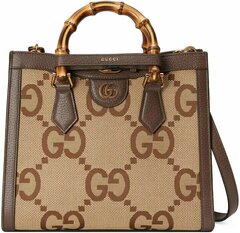 Маленькая сумка-тоут Gucci Diana Jumbo Gg