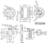T-Motor MT2208 KV1100