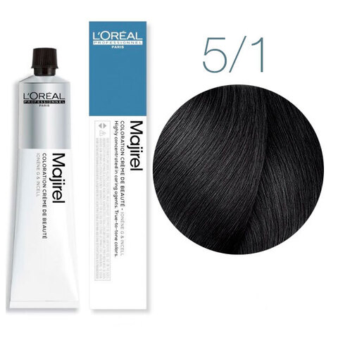 L'Oreal Professionnel Majirel Cool Inforced 5.1 (Светлый шатен пепельный) - Краска для волос