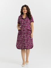 4572 Халат на пуговицах