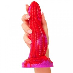 Фаллоимитатор Magic Hero (19×5,4 см) розово-красный