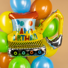 К Фигура, Экскаватор, Happy Birthday, 39''/99 см, 1 шт.