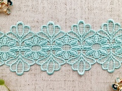 Кружево плетеное, ш. 10 см, ментол