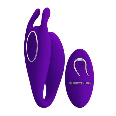 Фиолетовый U-образный вибратор для пар Bill с пультом ДУ - Baile Pretty Love BI-014700W