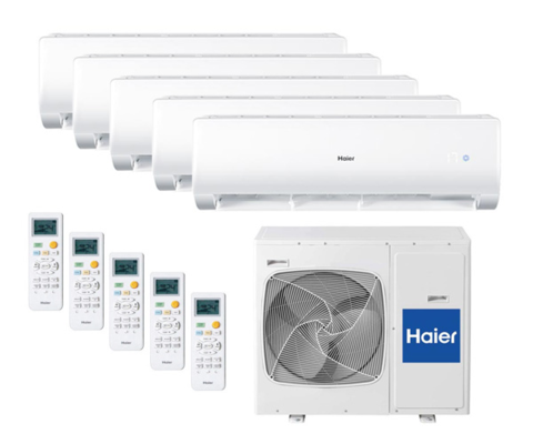 Мульти сплит-система Haier 5U34HS1ERA + AS09NS5ERA-G*5