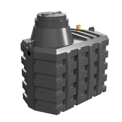 Подземный накопитель 2.5  куб.м Политим 2500 л.(2230x1260x2000см;черный) - арт.560740