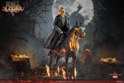 Фигурка Призрачный Всадник на коне масштаб 1/12 Deluxe Version