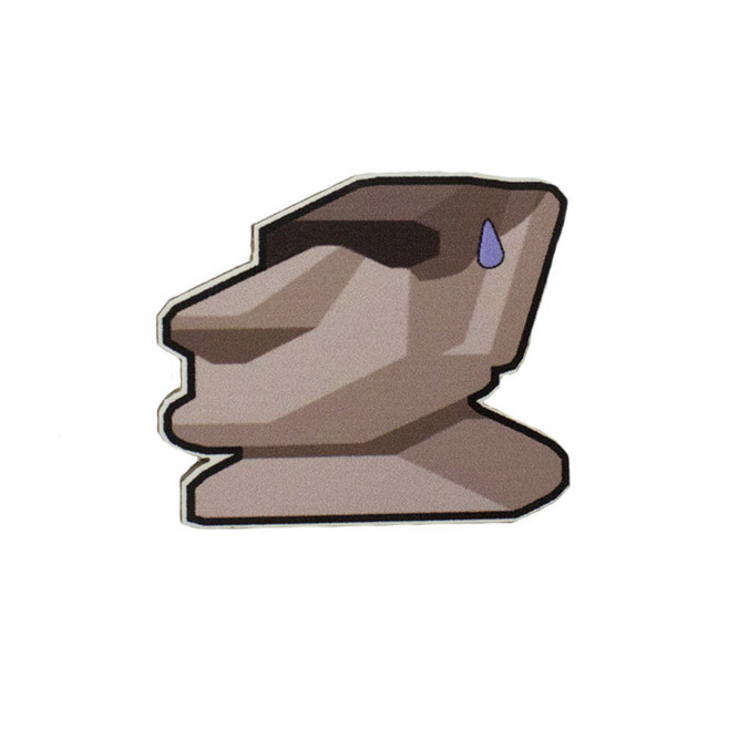 Moai - Moyai Emoji - Pin