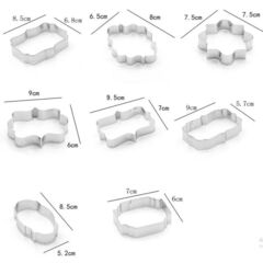 Формы для печенья металлические «Таблички» 8 шт