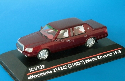 Moskvich-214242 (2142R7) Ivan Kalita 1998 metallic dark red 1:43 ICV129