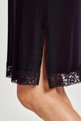 Сорочка женская на тонких регулируемых бретелях TARO 3118 MERCY_Черный