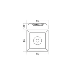 Купить Розетка дверная плоская массив сосны Portalini