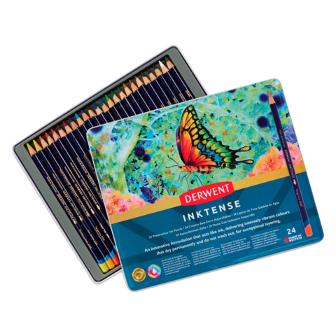 Derwent Inktense набор 24 цвета