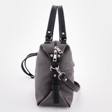 Сумка Саломея 110 итальянский серый + черный