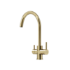 Sancos Taper SC4012BG Смеситель для кухни с краном для фильтрованной воды, цвет: брашированное золото