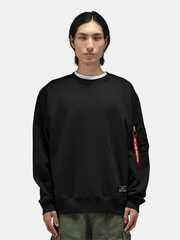 Свитшот Alpha Industries Utility Pocket Crewneck Black (Черный)