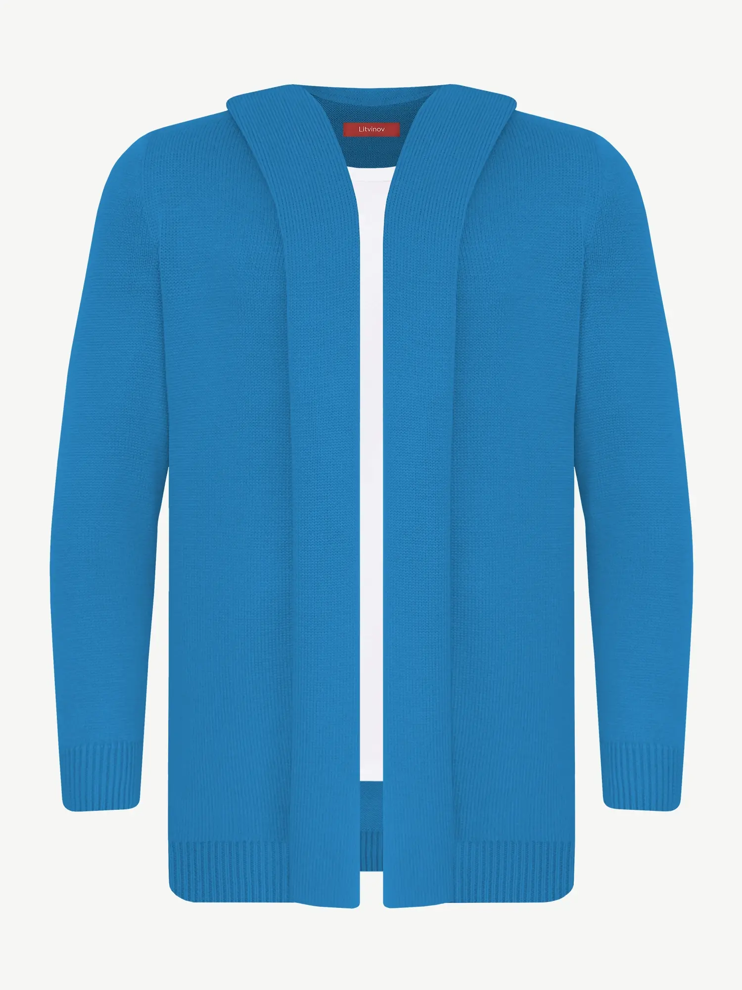 Кардиган с капюшоном из шелка