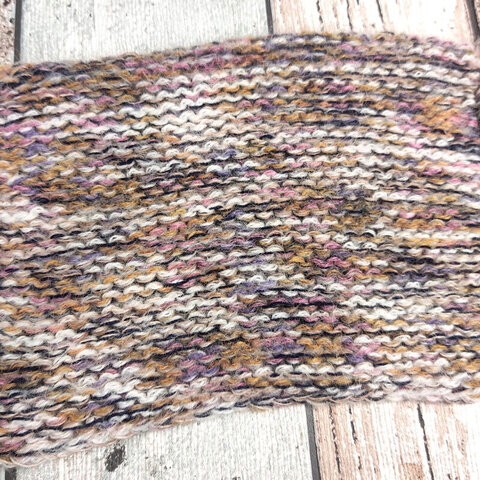 Смотка с альпакой и мохером 250 горчично-синий секционный