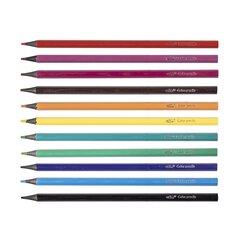 
          Карандаши цветные Violin 12 цв., "Детский Mix" пластиковые, шестигранные, заточенные, грифель 3.0 мм, картон. уп., европодвес