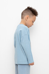 джемпер  для мальчика  КР 302256/пыльно-синий к432