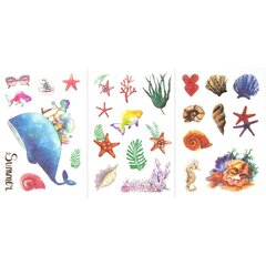 
          Наклейки детские Alingar, 10 см х 19 см, "Морское ассорти", пакет с европодвесом