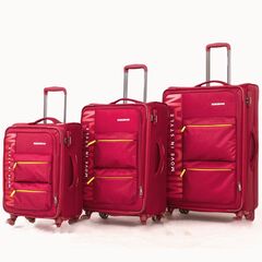 Чемодан MIRONPAN тканевый Ярко-красный L (маломерка) 74х46х29(+3) см/100 л/3,6 кг